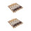 2Sets Assorted Color Folding Chessboard Wooden Chess Game for Kids 4