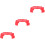 3Pcs Red Bulk Train Track Prop Creative Kids Cognitive Plaything 6