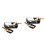 2Sets Black Mini Griddle Plate with Wooden Handle for Cheese Melting 4
