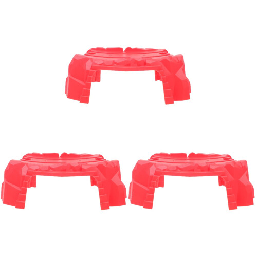 3Pcs Red Bulk Train Track Prop Creative Kids Cognitive Plaything 2