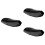 3Pcs Ergonomic Motorcycle Seat Cover Black Waterproof Pad 5