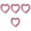 4Pcs Heart Swim Rings Durable Inflatable Pool Float Rings 6