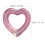 4Pcs Heart Swim Rings Durable Inflatable Pool Float Rings 4