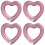 4Pcs Heart Swim Rings Durable Inflatable Pool Float Rings 8