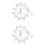 2Pcs White LED String Lights Wooden Rabbit Shape for Lighting Decor 5