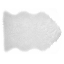 5Pcs White Supple Floor Cushion Plush Mats Decorative and