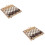 2Sets Assorted Color Folding Chessboard Wooden Chess Game for Kids 5