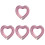 4Pcs Heart Swim Rings Durable Inflatable Pool Float Rings 5