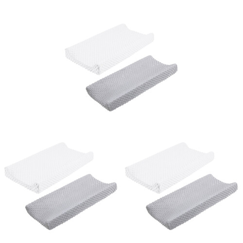 6Pcs Stretchy Changing Pad Covers Polyester Assorted 1