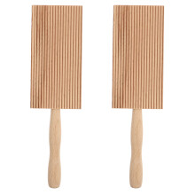 6Pcs Household Wood Pasta Boards with Grip Handle for Pasta Shaping