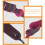 3Pcs Dark Red Guitar Straps Adjustable Durable Replacement 7
