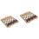 2Sets Assorted Color Folding Chessboard Wooden Chess Game for Kids 3