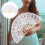 4Pcs White Bamboo Lace Folding Fans Lightweight Handheld Dance Props 10