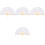 4Pcs White Bamboo Lace Folding Fans Lightweight Handheld Dance Props 3