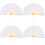 4Pcs White Bamboo Lace Folding Fans Lightweight Handheld Dance Props 5