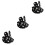 3Pcs Hats Comfortable Breathable Adjustable Travel Sunhat 4
