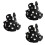 3Pcs Hats Comfortable Breathable Adjustable Travel Sunhat 5
