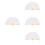 4Pcs White Bamboo Lace Folding Fans Lightweight Handheld Dance Props 6