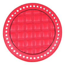 2Pcs Red Bag Bottom Base Pad Durable PU Material for Handmade DIY Bags