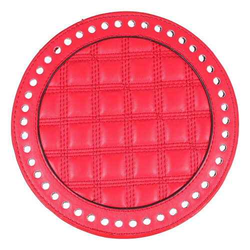 2Pcs Red Bag Bottom Base Pad Durable PU Material for Handmade DIY Bags