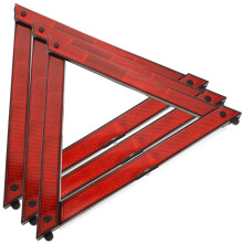 9Pcs Portable Reflective Road Triangles Car Emergency Safety Markers