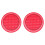 2Pcs Red Bag Bottom Base Pad Durable PU Material for Handmade DIY Bags 2
