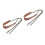 2Pcs Brown Replacement Strap with Metal Chain for Handbags 6