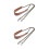 2Pcs Brown Replacement Strap with Metal Chain for Handbags 7