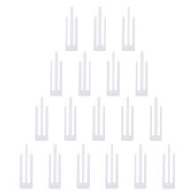1500Pcs White Plastic Garment Clips Shirt Clamps Clothes Fixing Tool
