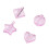16Pcs Manicure Embossed Nail Mold Pink DIY Nail Art Frame Tools 10
