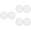 6Pcs White Dumplings Mold Reusable Home Kitchen Dumpling Jiaozi Maker 6