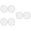 6Pcs White Dumplings Mold Reusable Home Kitchen Dumpling Jiaozi Maker 7