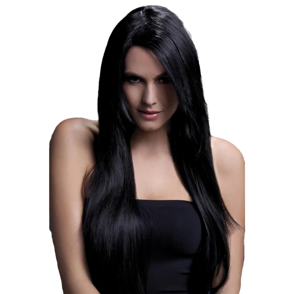 Fever Unisex Black (One Size, ) Womens/Ladies Amber Straight Wig