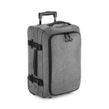 (One Size, Grey Marl) BagBase Unisex Escape Carry-On Wheelie Bag