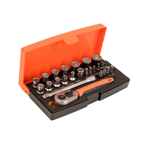 Bahco Bahco Sl25 1/4in Drive Socket Set, 25 Piece 1