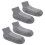 2 Paar breite Socken mit Grips S dunkelgrau 16