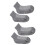 2 Paar breite Socken mit Grips S dunkelgrau 13