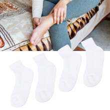 2 Paar weite nicht einschnürende Knöchelsocken für breite Füße