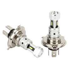 2 pezzi lampadina LED per fari moto H4 da 100W, luce bianca 6000K