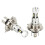 2 Pack 100W H4 LED Motorcycle Headlights 6000K White Light 1