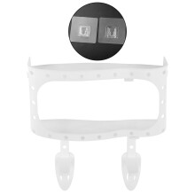 Adhesive Shower Hooks, No Drill Installation For Your Bathroom Or Kitchen, Waterproof Design, White PP Material, Large Capacity, Easy To Install And