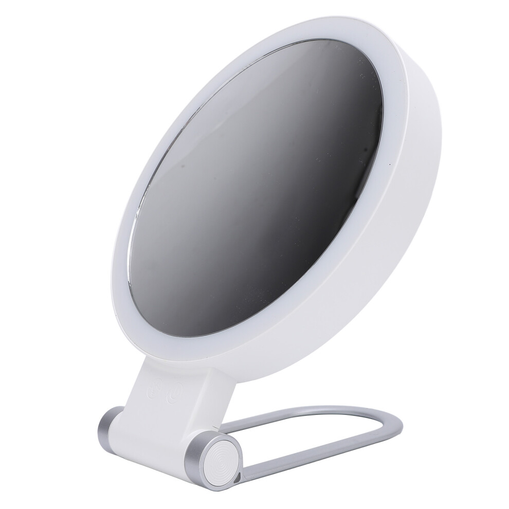 Double Sided LED Makeup Mirror 3000K-8000K, 10X Magnify, Dimmable
