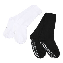2 pares de WideSocks Grips, elástico, L/XL Negro/Blanco