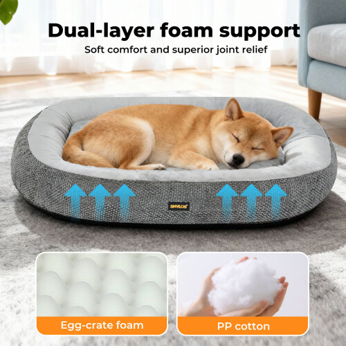 Skylos Pet Bed Large Washable Plush Orthopedic 1