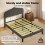 Levede Double Scalloped Linen Bed Frame 3