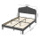 Levede Double Scalloped Linen Bed Frame 7