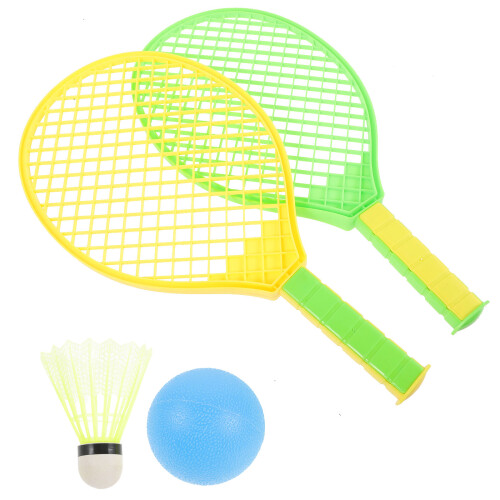 1Ensemble Jeu Badminton Enfants Raquettes Larges