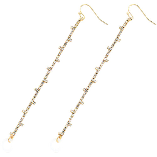 2Paires Boucles D'oreilles Anti-Perte Dorées Pour Écouteurs