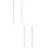 2Paires Boucles D'oreilles Anti-Perte Dorées Pour Écouteurs 7