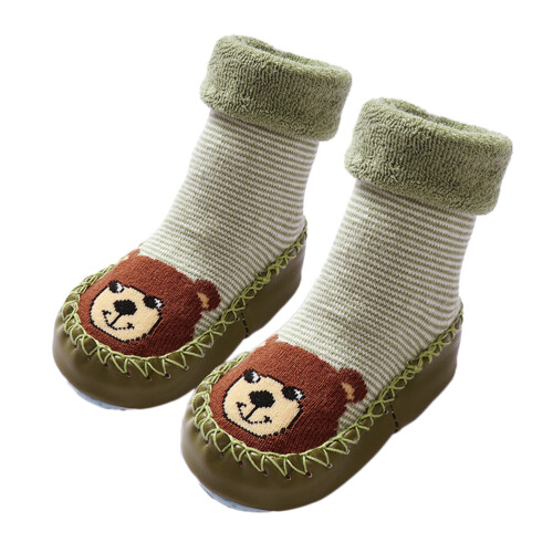 3Paires Anti- Doux Vert Cartoon